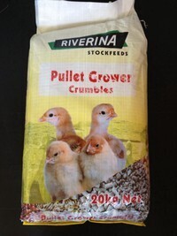 Riverina Pullet Grower Crumbles 15% 20kg (Medicated)