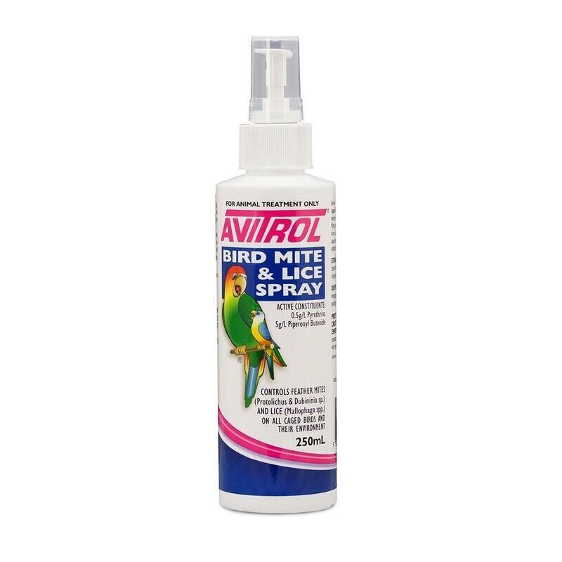 Avitrol Bird Mite &amp; Lice Spray 250ml