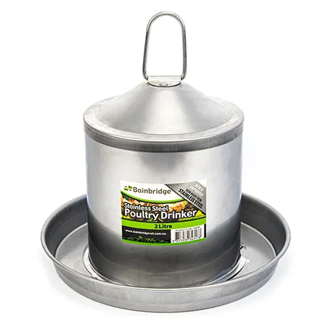 Drinker Chook 2 Litre S/Steel