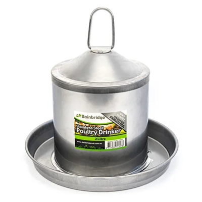 Drinker Chook 2 Litre S/Steel