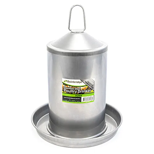 Drinker Chook 3 Litre S/Steel
