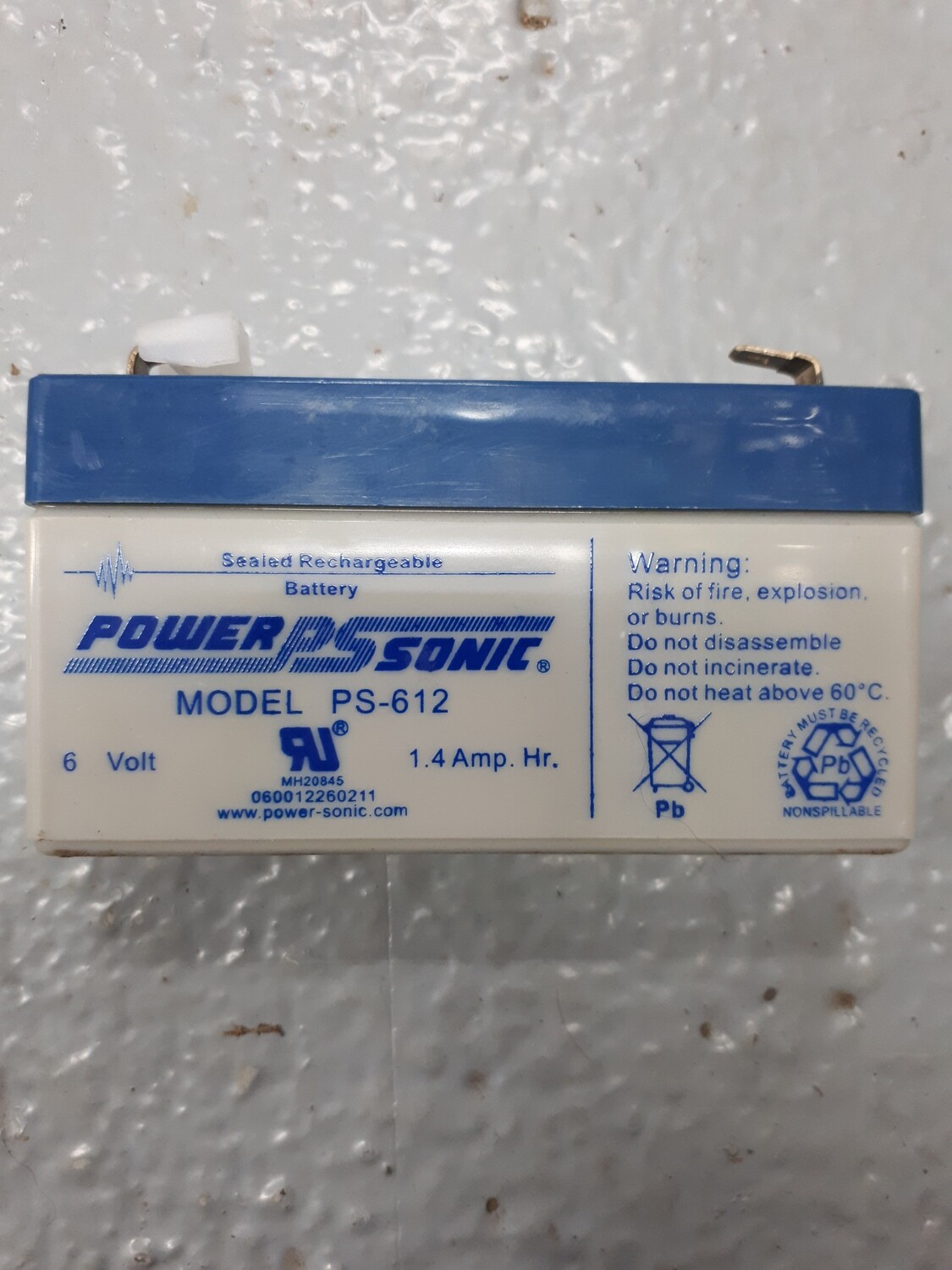 Battery 6 volt 1.2AH