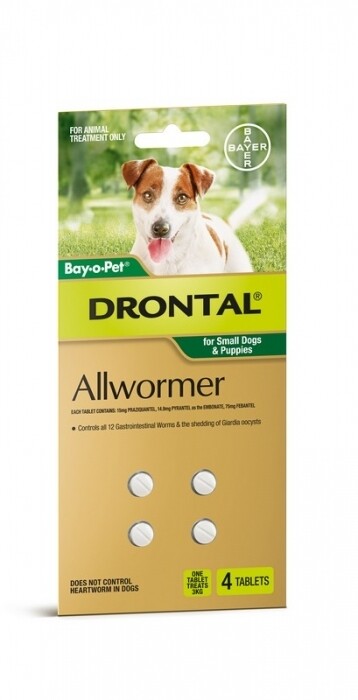 Drontal Allwormer Small Dogs 4tbs