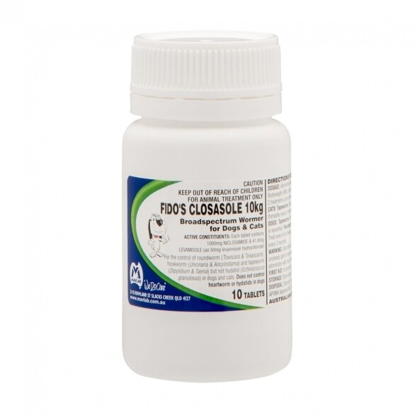 Fido&#39;s Closasole Tabs 10kg x 10