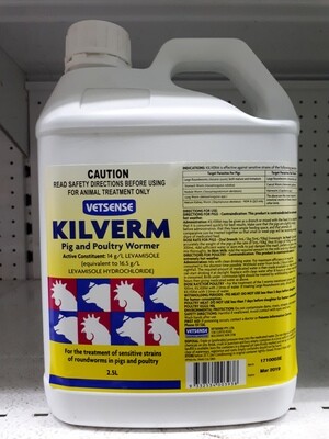 Kilverm Pig &amp; Poultry Wormer 2.5L VETSENSE