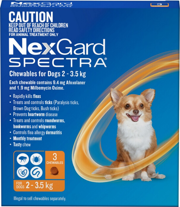 Nexgard Spectra 2-3.5kg 3 Pack