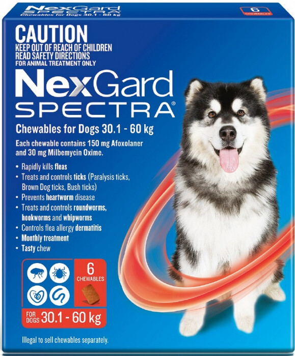 Nexgard Spectra 30.1 - 60kg 6 Pack