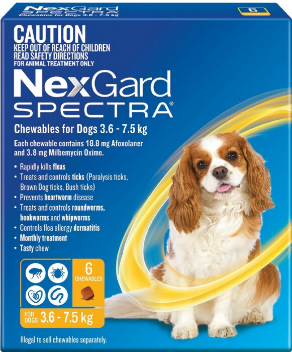 Nexgard Spectra 3.6 - 7.5kg 6 Pack