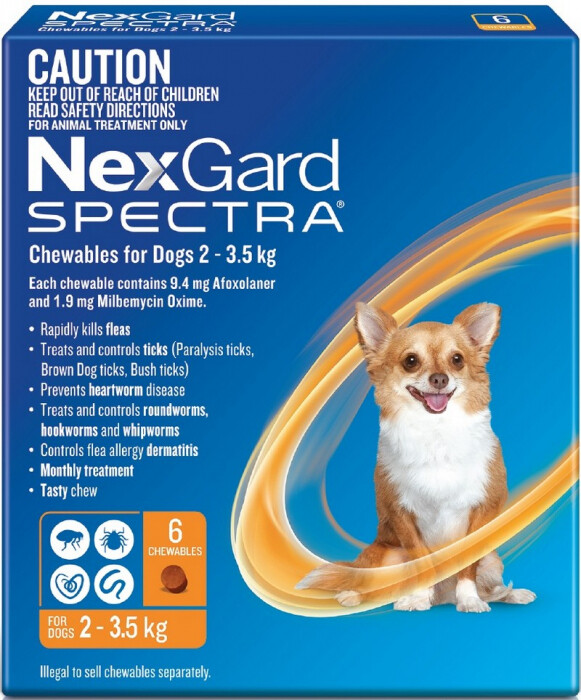 Nexgard Spectra 2-3.5kg 6 Pack