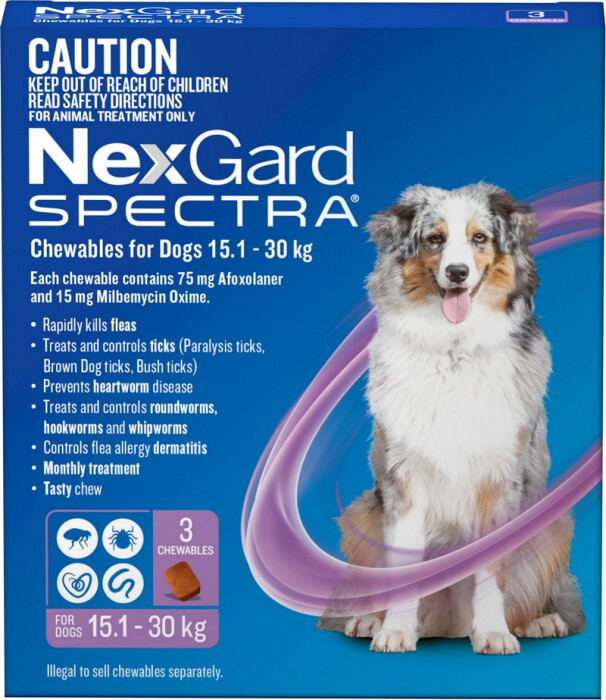 Nexgard Spectra 15.1 - 30kg 3 Pack