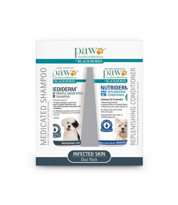 PAW Mediderm/Nutriderm 200mL DUO Pk (Infected Skin