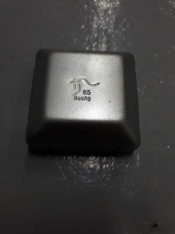 Post Cap Square 65mm Galv