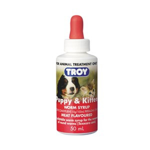 Troy Puppy &amp; Kitten Worming Syrup 50mL
