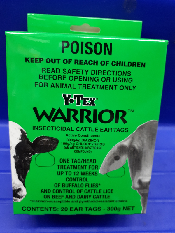 Warrior Ear Tags (20) - One Tag/Head