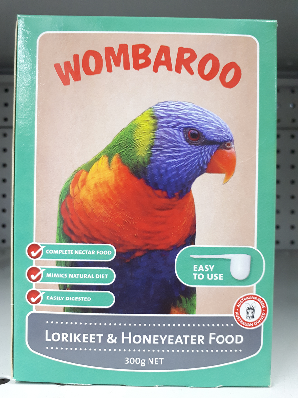 Wombaroo Lorikeet &amp; Honeyeater Food 300g