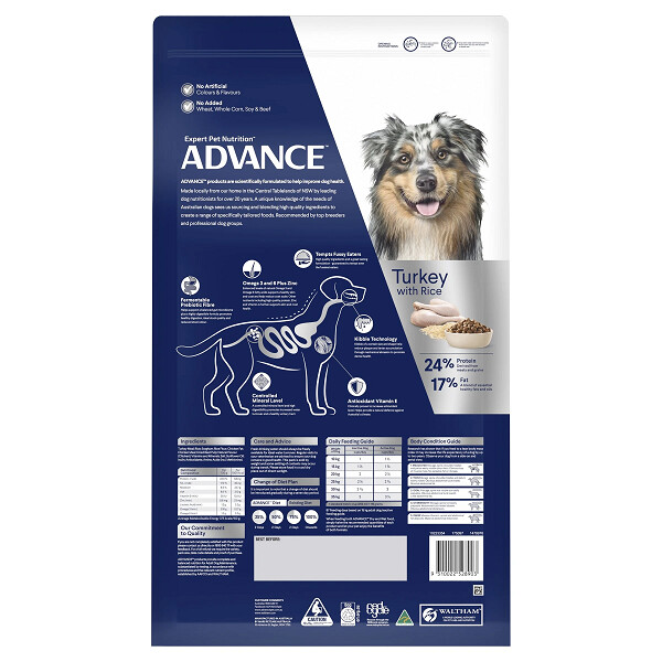Advance Dog MB Turkey &amp; Rice 15kg