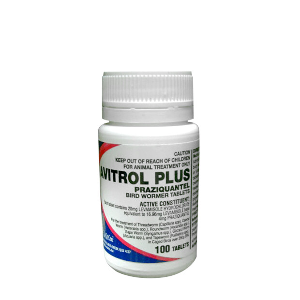 Avitrol Plus Bird Wormer 100 tablet