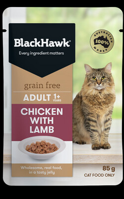 BlackHawk Cat Adult Chick and Lamb 85g