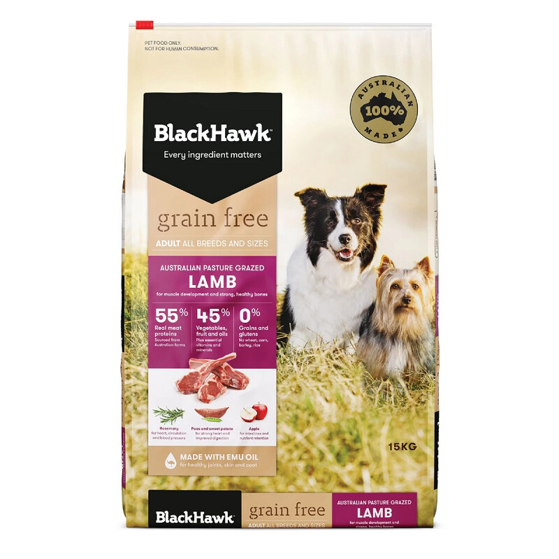 BlackHawk Adult GRAIN FREE Lamb 15Kg