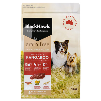 BlackHawk Adult GRAIN FREE Roo 2.5Kg