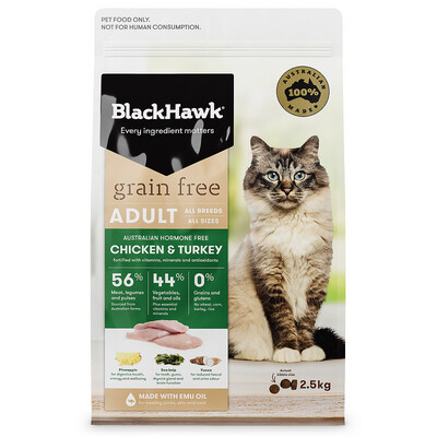 Blackhawk CAT GF Chkn &amp; Turkey 2.5Kg