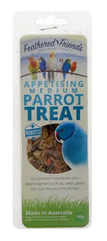 Medium Parrot Treat Feathered Friend 100g Medium Parrot Treat Feathered Friend 100g