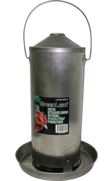 Poultry Feeder Stainless Steel 4kg