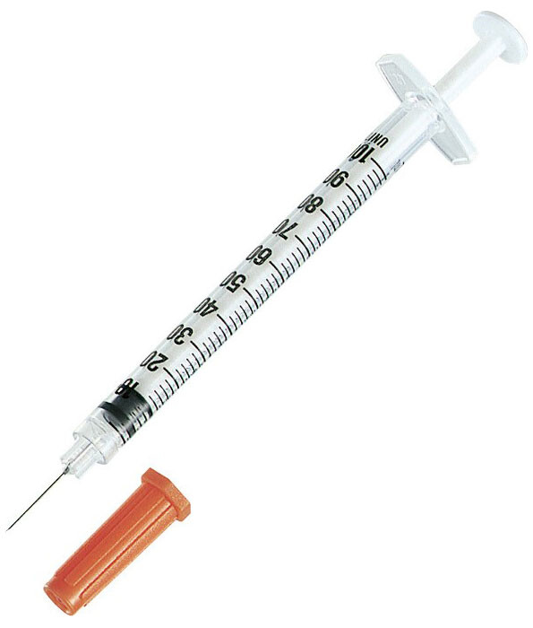 Syringe 1ml with 27g needle