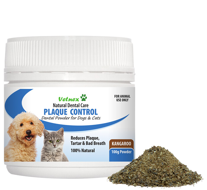 Vetnex Plaque Control Powder Kangaroo 100g