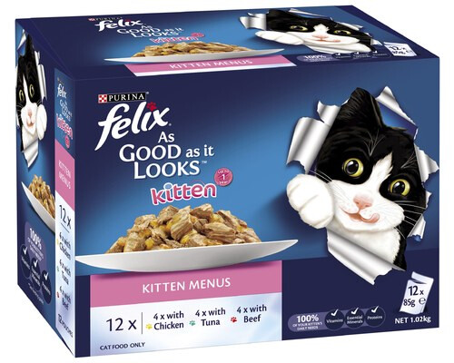 Felix Agail Kitten Menus Selection 12 Sachet