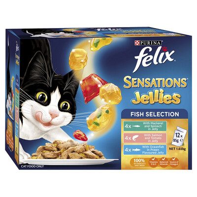 Felix Sensations Fish Selection 12 Sachet