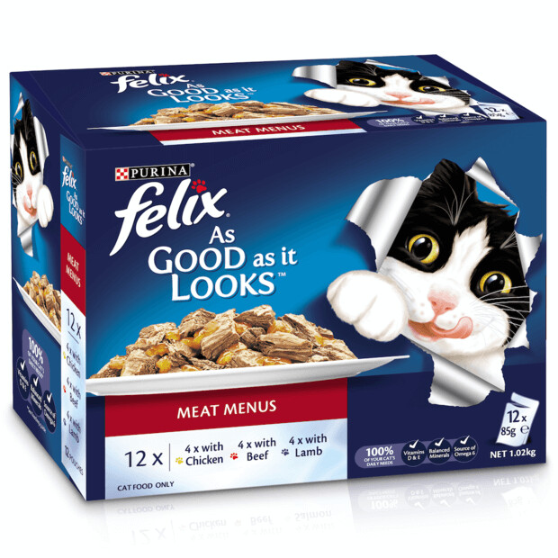 Felix Agail Meat Menu 12 Sachet