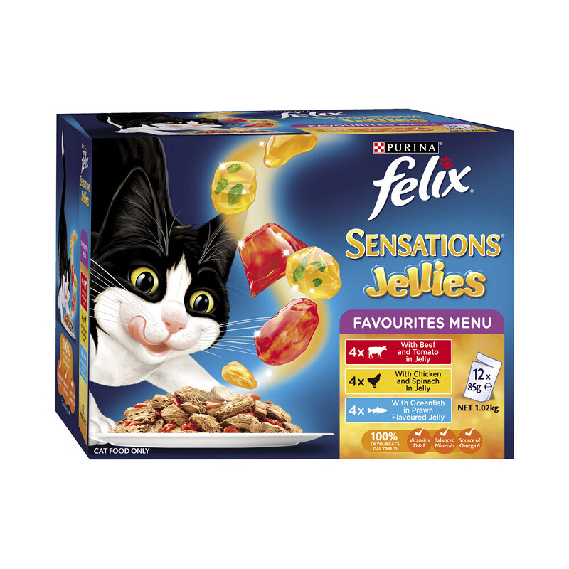 Felix Sensations Favourites Menu 12 Sachet