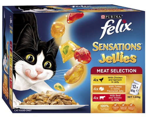 Felix Sensations Meat Selection 12 Sachet