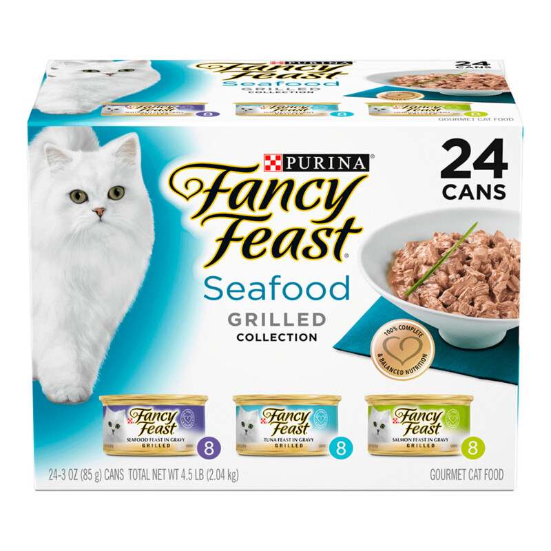 Fancy Feast Seafood Grilled 3 x 8 Cans