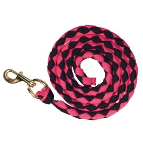 Bambino HAND-BRAIDED POLY LEAD Black/Pink