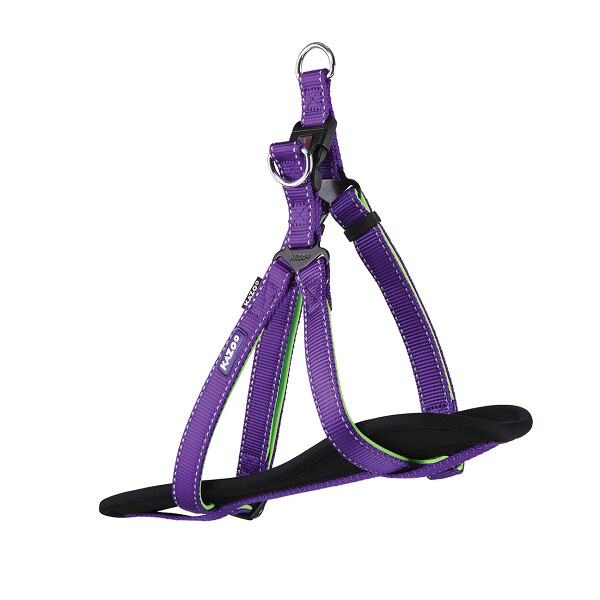 Kazoo Active Walking Harness M Purple / Lime
