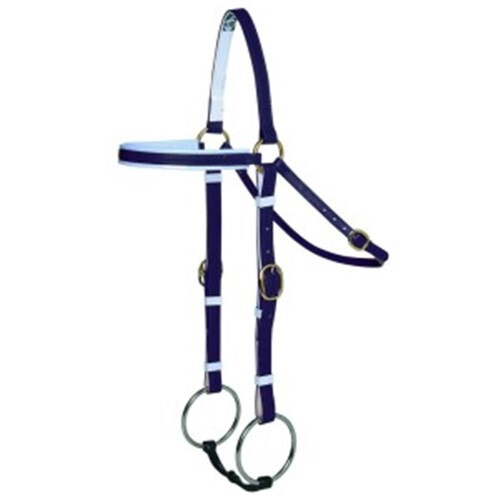 Horse Sense BARCOO BRIDLE HEAD BRASS Black-White F