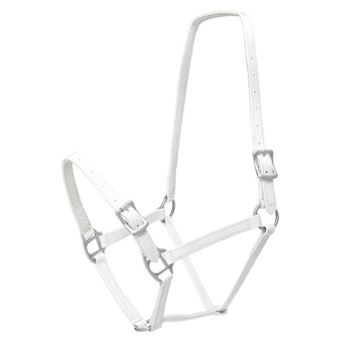 Horse Sense 3/4&#39; BUCKLE HALTER Cob White