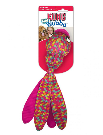 KONG Wubba Finz Pink - small