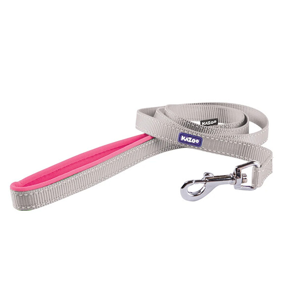 KAZOO Active - Lead 180cm x 15mm Silver / Pink