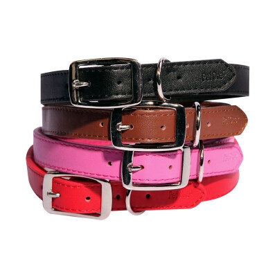 Collar Leather 30cm Black