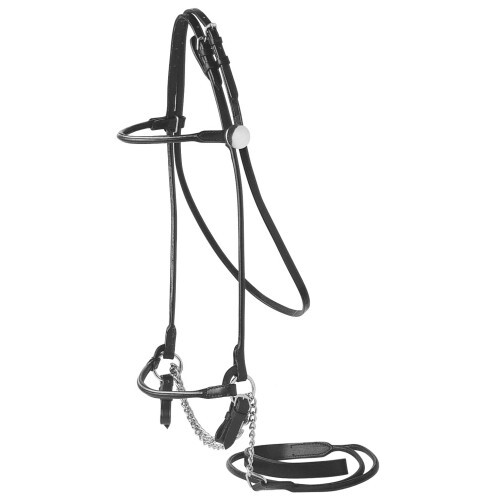 ROLLED ARABIAN HALTER Cob w/Silver Beading