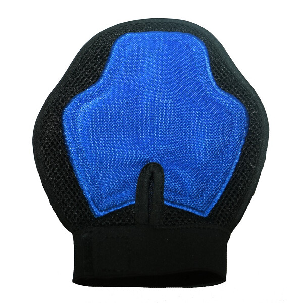 ShowMaster Massage &amp; Lint Remover Mitt Blue