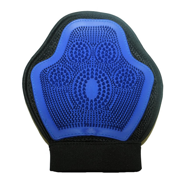 ShowMaster Massage &amp; Lint Remover Mitt Blue