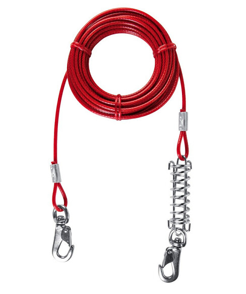 TIE OUT CABLE WITH SPRING