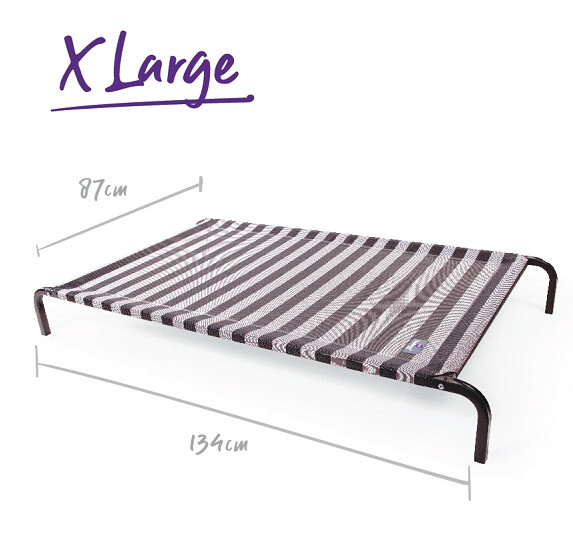 Kazoo Everyday Outdoor Bed XL 1340 x 870mm Black / White