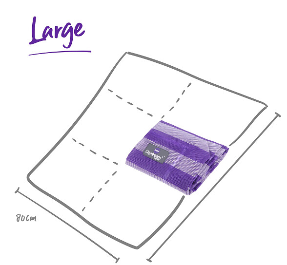 Kazoo Everyday Outdoor Bed Replacement Cover L 1100 x 800mm Black / White