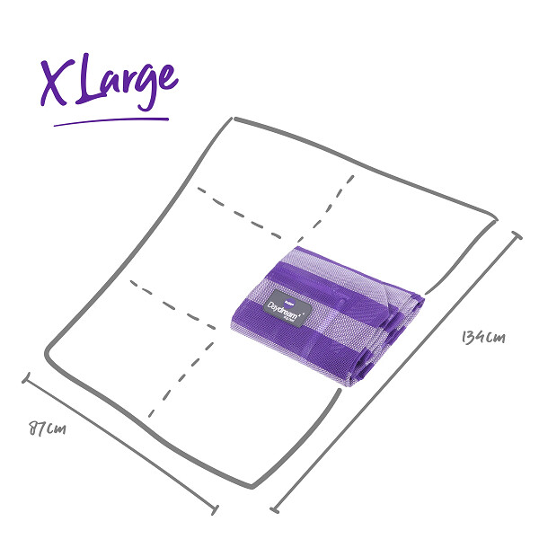 Kazoo Everyday Outdoor Bed Replacement Cover XL 1340 x 870mm Black / White