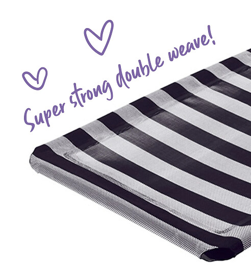 Kazoo Everyday Outdoor Bed Replacement Cover XL 1340 x 870mm Black / White
